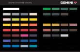 Gemini Standard Colors 